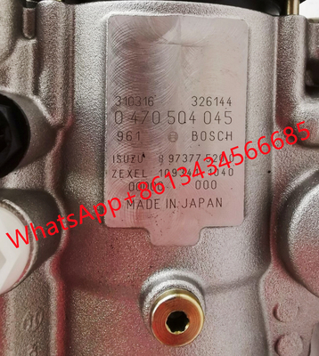 High Pressure Fuel Injection Pump Assembly 0470050405 For ISUZU 1093411040