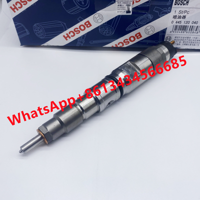 Common Rail Fuel Truck Diesel Injector 0445120040 For Daewoo 65104017001 1077550350