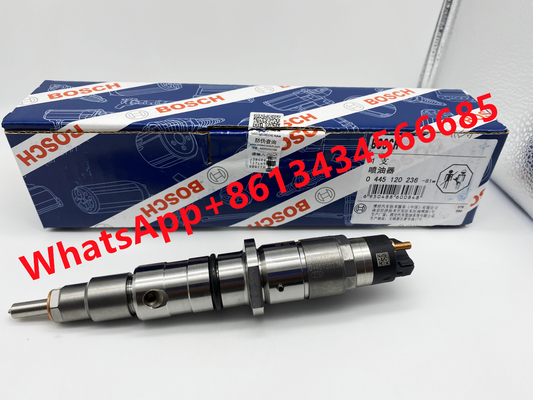 Genuine Original Common Rail Injector 0445120029 0445120125 0445120236 for Case Cummins Komatsu bosch fuel injector