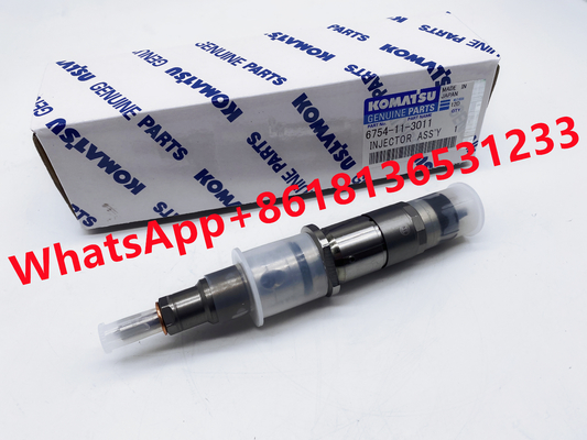 6D107 Excavator PC200-8 6754-11-3011 Excavator Engine Fuel Injector