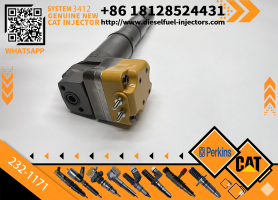 Excavator Engine Parts Fule Injetor 232-1171 10R-1267 232-1183 10R-1266 4CR01974 for 3412E 3408 Fuel Injector