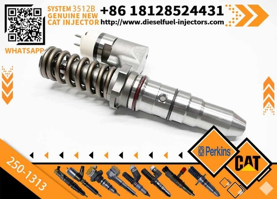 Excavator Parts Common Rail Diesel Fuel Injector 250-1313 2501313 Injector for CAT C12 3516B 3512B Construction Machinery Parts