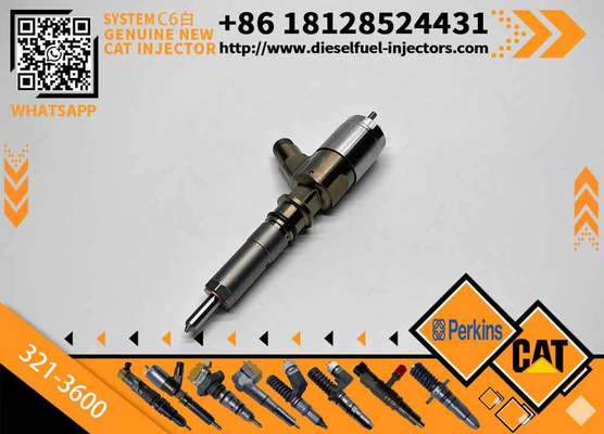 Original 321-3600 C6.6 Engine Fuel Injector for Excavator 320D Construction Machinery Parts Common Rail Injector 3213600