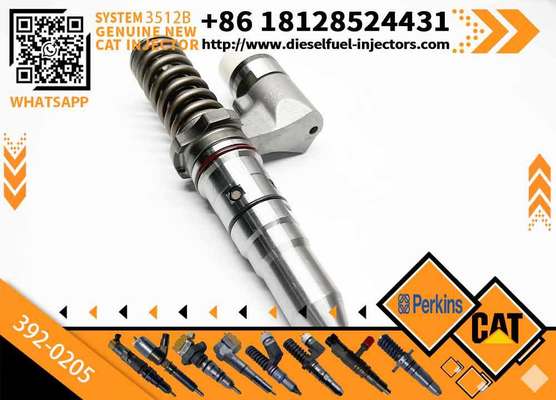 392-0205 3920205 Diesel Fuel Injector for 3508 3512 Original Diesel Engine Parts 392-0205 Common Rail Fuel Injector