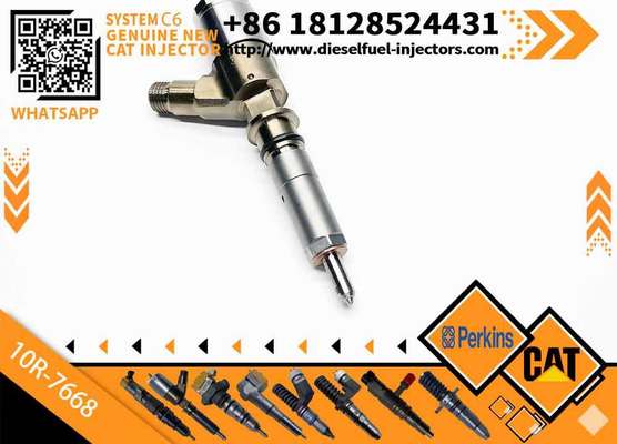 New Diesel Engine Injector 10R-7668 10R-7671 10R-7672 2645A718 10R-7673 10R-7676 for Caterpillar C4.4/C6.6 Common Rail (Steel)