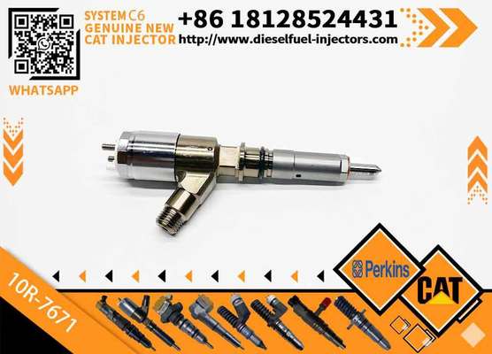 New Diesel Engine Injector 10R-7668 10R-7671 10R-7672 2645A718 10R-7673 10R-7676 for Caterpillar C4.4/C6.6 Common Rail (Steel)
