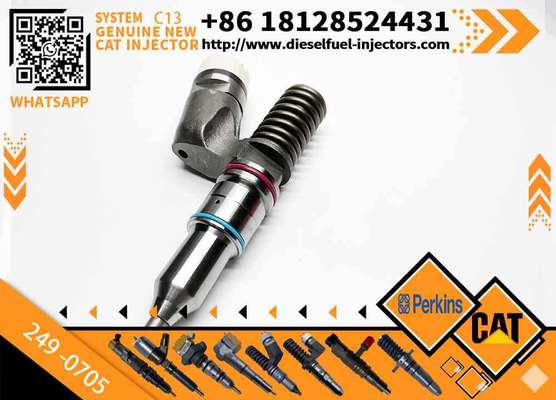 Caterpillar Original Diesel Fuel Injector 249-0705 244-7695 New for C13 Excavator Engine Parts