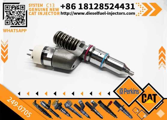 Caterpillar Original Diesel Fuel Injector 249-0705 244-7695 New for C13 Excavator Engine Parts