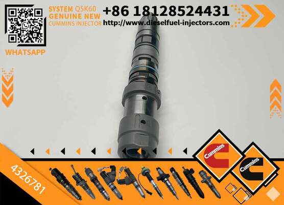 New Construction Machinery Fuel Injector for QSK60 Diesel 4326781 4928345 47446RX 4326784 Compatible with CUM-MINS Diesel Engine