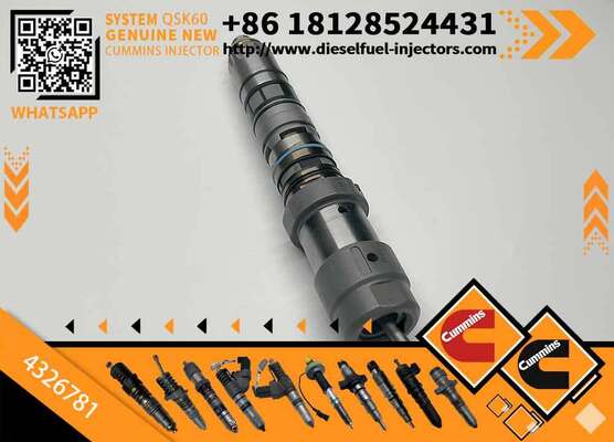 New Construction Machinery Fuel Injector for QSK60 Diesel 4326781 4928345 47446RX 4326784 Compatible with CUM-MINS Diesel Engine
