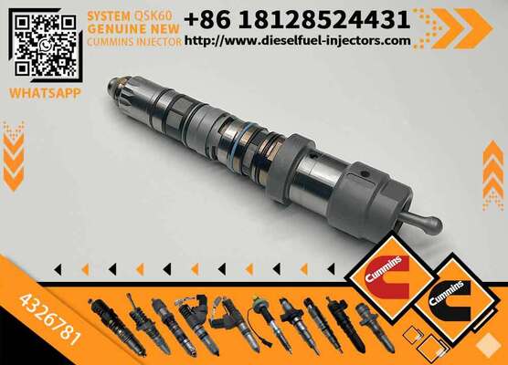 New Construction Machinery Fuel Injector for QSK60 Diesel 4326781 4928345 47446RX 4326784 Compatible with CUM-MINS Diesel Engine