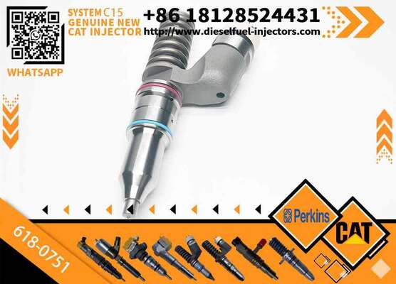 Excavator Accessories Fuel Injector 30R-0004 618-0751 374-0751 20R-2285 for CAT C15 C27 C32 for Construction Machinery