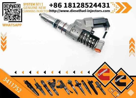 Brand ISM11 QSM11 Diesel Engine Part 3411752 Dump Truck Injector Assembly Construction Machinery 3-Month Warranty High