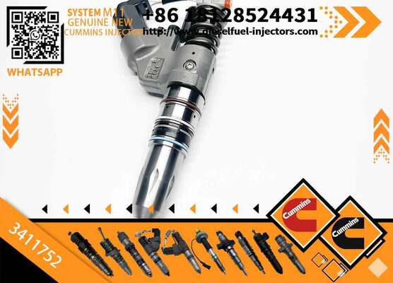 Brand ISM11 QSM11 Diesel Engine Part 3411752 Dump Truck Injector Assembly Construction Machinery 3-Month Warranty High