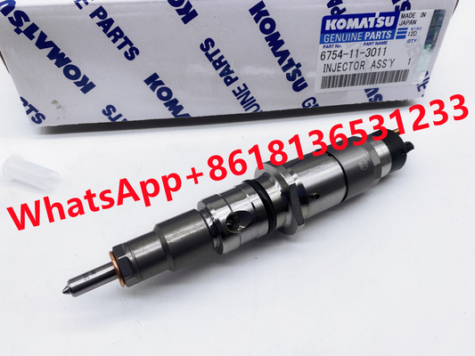 6D107 Excavator PC200-8 6754-11-3011 Excavator Engine Fuel Injector