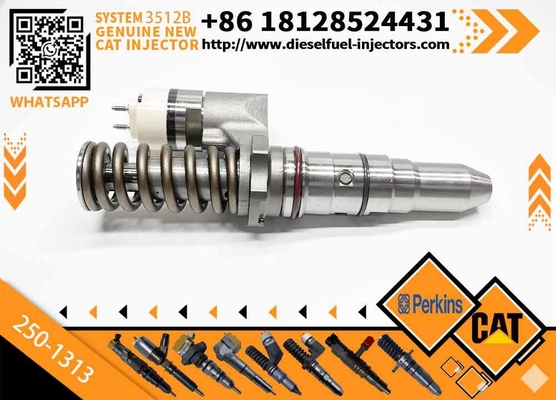 Excavator Parts Common Rail Diesel Fuel Injector 250-1313 2501313 Injector for CAT C12 3516B 3512B Construction Machinery Parts