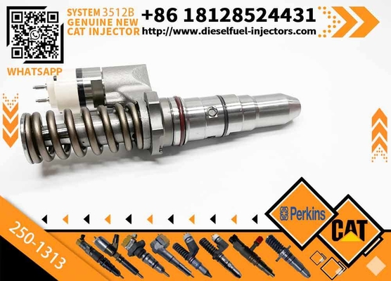 Excavator Parts Common Rail Diesel Fuel Injector 250-1313 2501313 Injector for CAT C12 3516B 3512B Construction Machinery Parts
