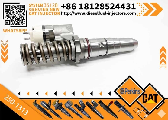 Excavator Parts Common Rail Diesel Fuel Injector 250-1313 2501313 Injector for CAT C12 3516B 3512B Construction Machinery Parts