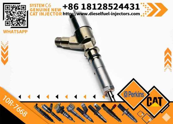 New Diesel Engine Injector 10R-7668 10R-7671 10R-7672 2645A718 10R-7673 10R-7676 for Caterpillar C4.4/C6.6 Common Rail (Steel)