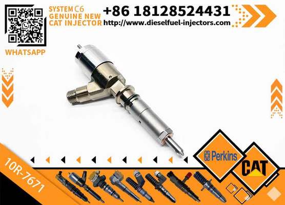 New Diesel Engine Injector 10R-7668 10R-7671 10R-7672 2645A718 10R-7673 10R-7676 for Caterpillar C4.4/C6.6 Common Rail (Steel)