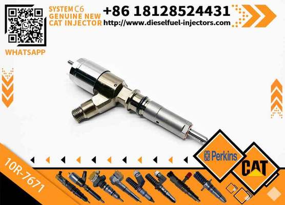 New Diesel Engine Injector 10R-7668 10R-7671 10R-7672 2645A718 10R-7673 10R-7676 for Caterpillar C4.4/C6.6 Common Rail (Steel)