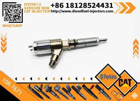 New Diesel Engine Injector 10R-7668 10R-7671 10R-7672 2645A718 10R-7673 10R-7676 for Caterpillar C4.4/C6.6 Common Rail (Steel)