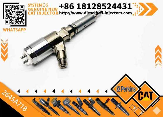 New Diesel Engine Injector 10R-7668 10R-7671 10R-7672 2645A718 10R-7673 10R-7676 for Caterpillar C4.4/C6.6 Common Rail (Steel)