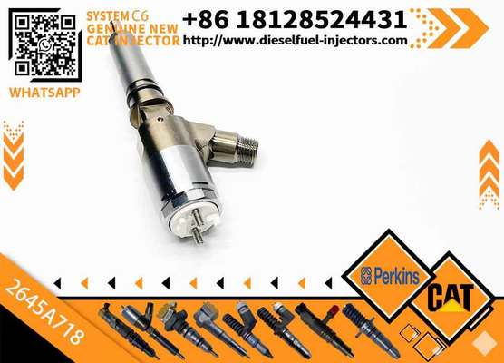 New Diesel Engine Injector 10R-7668 10R-7671 10R-7672 2645A718 10R-7673 10R-7676 for Caterpillar C4.4/C6.6 Common Rail (Steel)