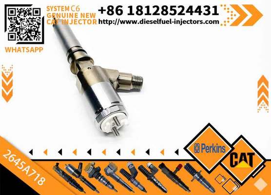 New Diesel Engine Injector 10R-7668 10R-7671 10R-7672 2645A718 10R-7673 10R-7676 for Caterpillar C4.4/C6.6 Common Rail (Steel)