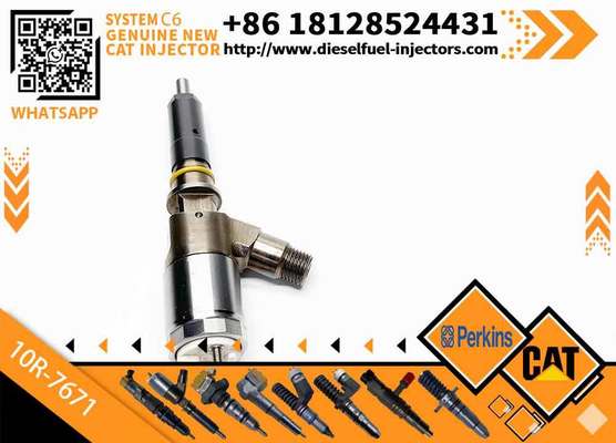 New Diesel Engine Injector 10R-7668 10R-7671 10R-7672 2645A718 10R-7673 10R-7676 for Caterpillar C4.4/C6.6 Common Rail (Steel)