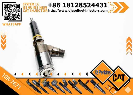New Diesel Engine Injector 10R-7668 10R-7671 10R-7672 2645A718 10R-7673 10R-7676 for Caterpillar C4.4/C6.6 Common Rail (Steel)
