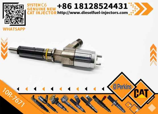 New Diesel Engine Injector 10R-7668 10R-7671 10R-7672 2645A718 10R-7673 10R-7676 for Caterpillar C4.4/C6.6 Common Rail (Steel)