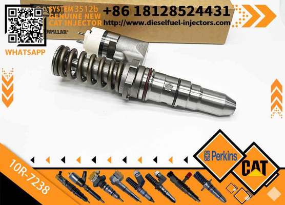 Construction Machinery Parts 246-1854 10R-7238 Common Rail Fuel Injector 246 1854 10R7238 for Caterpillar 3508C 3512C Engine