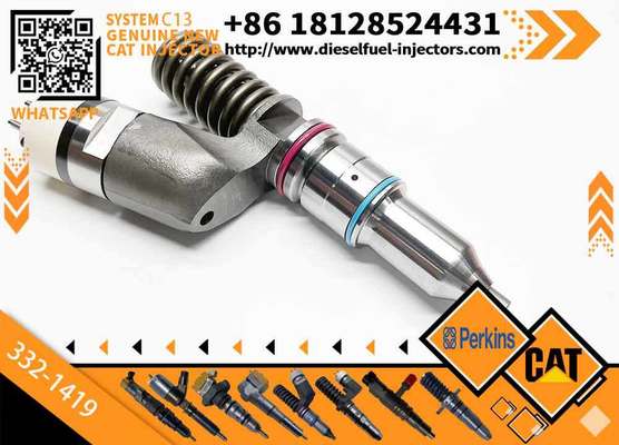 Used Excavator Injector for C13 Engine Parts Diesel Nozzle Assembly 3321419 332-1419 6 Months Warranty