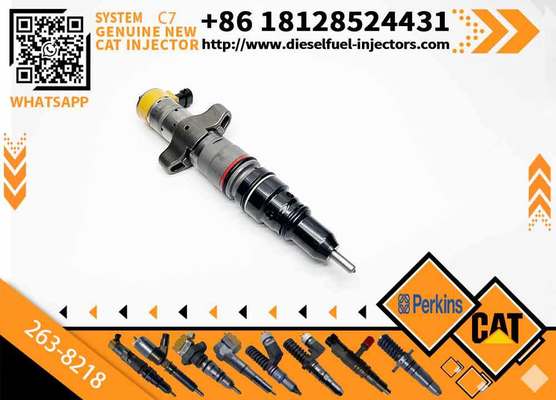 Excavator Engine Parts 263-8218 Common Rail Injector 2638218 557-7627 387-9427 328-2585 Fuel Injector for Caterpillar Cat C7 C9