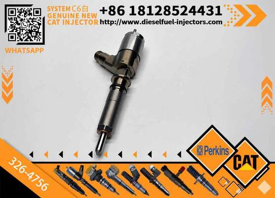 Genuine New Fuel Injector for Huida C4.2 Excavator Engine | 326-4756 10R-7951 OEM Parts