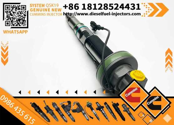 Car Fuel Injector 0 986 435 615 Diesel Injector Assembly 0986435615 for Cu-mmins Engine QSK19