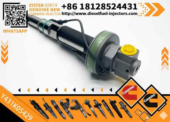 New Construction Machinery Fuel Injector for QSK19 Diesel Compatible Y431K05429 Y431KO5205 Y431K05420 for CUM-MINS Diesel Engine