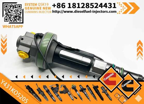 New Construction Machinery Fuel Injector for QSK19 Diesel Compatible Y431K05429 Y431KO5205 Y431K05420 for CUM-MINS Diesel Engine
