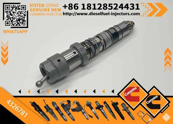 New Construction Machinery Fuel Injector for QSK60 Diesel 4326781 4928345 47446RX 4326784 Compatible with CUM-MINS Diesel Engine