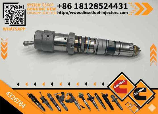 New Construction Machinery Fuel Injector for QSK60 Diesel 4326781 4928345 47446RX 4326784 Compatible with CUM-MINS Diesel Engine