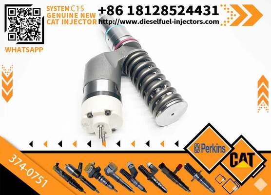 HongWang C15 C27 Engine Fuel Injector 374-0751 20R-2285 30R-0004 for WHEEL DOZER 844H 844K with 1 Year Warranty