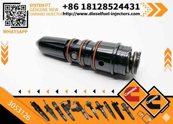 Common Rail Fuel Injector Excavator Parts 3053124 3016676 3053126 Compatible NTA855-G3 KTA19 QSK19 Diesel Engine