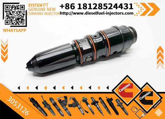 Common Rail Fuel Injector Excavator Parts 3053124 3016676 3053126 Compatible NTA855-G3 KTA19 QSK19 Diesel Engine