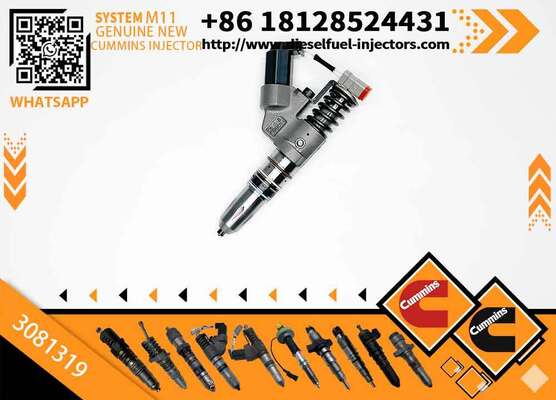 Common Rail Fuel Injector 3037772 3411755 3081319 3411756 3087557 3411758 for Sprayer Excavator M11 Injector Truck Parts