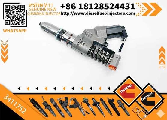 Brand ISM11 QSM11 Diesel Engine Part 3411752 Dump Truck Injector Assembly Construction Machinery 3-Month Warranty High