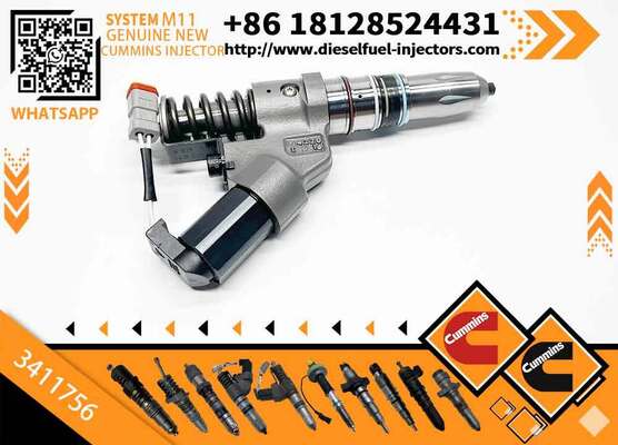 Best-selling Durable Runxi Diesel Fuel Injector 3411756 for QSM ISM Engine-New with 6 Month Warranty