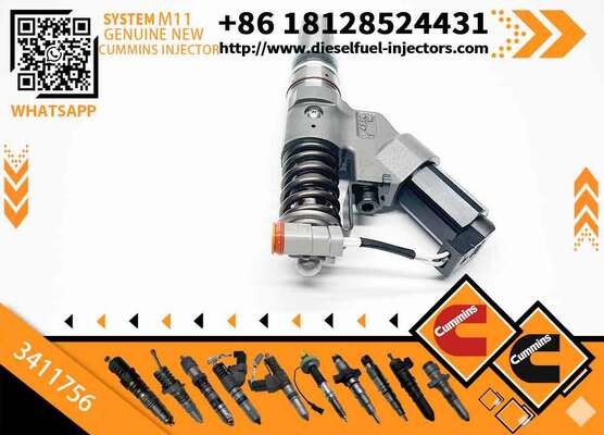 Best-selling Durable Runxi Diesel Fuel Injector 3411756 for QSM ISM Engine-New with 6 Month Warranty