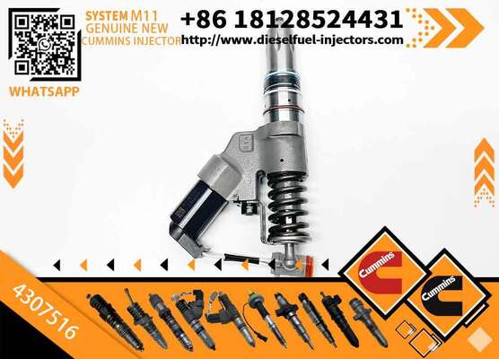 Fuel Injector for Cum-mins Engine NH NT 855 QSNT14CM876N102 N14 4307516 Shantui Bulldozer SD22 Replacement Part